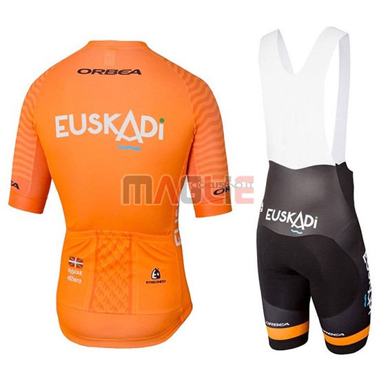 2018 Maglia Euskadi Manica Corta Arancione